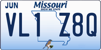 MO license plate VL1Z8Q