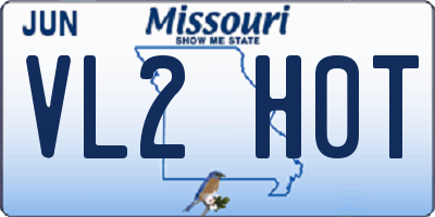 MO license plate VL2H0T