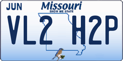 MO license plate VL2H2P