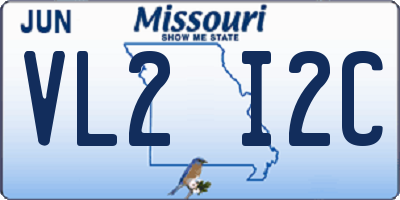 MO license plate VL2I2C