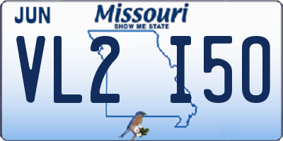 MO license plate VL2I5O