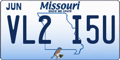 MO license plate VL2I5U