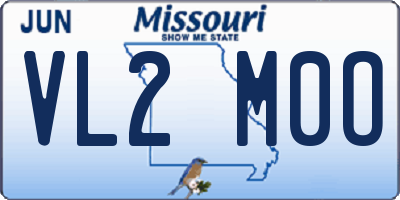 MO license plate VL2M0O