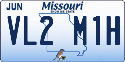 MO license plate VL2M1H