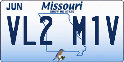 MO license plate VL2M1V