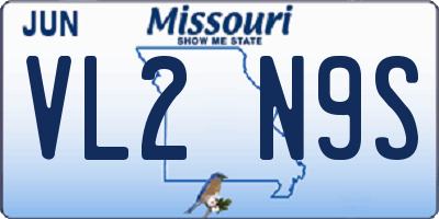 MO license plate VL2N9S