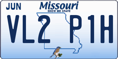 MO license plate VL2P1H