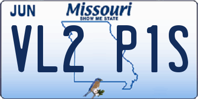 MO license plate VL2P1S