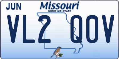 MO license plate VL2Q0V