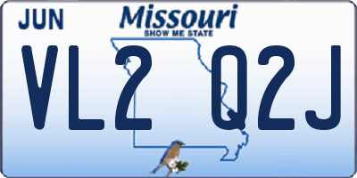 MO license plate VL2Q2J