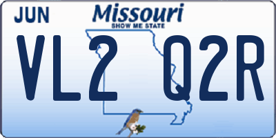 MO license plate VL2Q2R