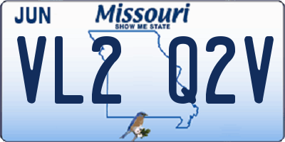 MO license plate VL2Q2V