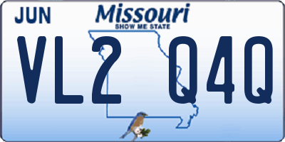MO license plate VL2Q4Q