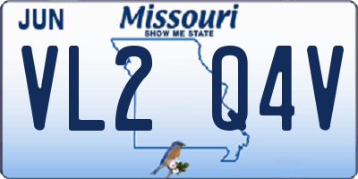 MO license plate VL2Q4V