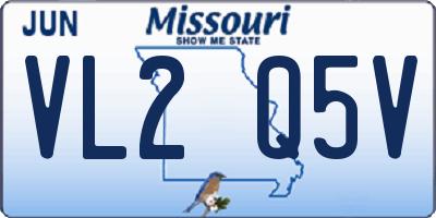 MO license plate VL2Q5V