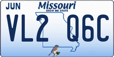 MO license plate VL2Q6C
