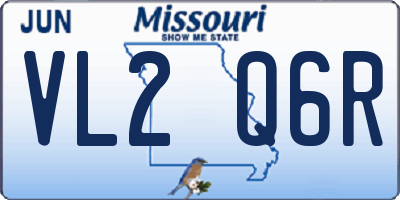 MO license plate VL2Q6R