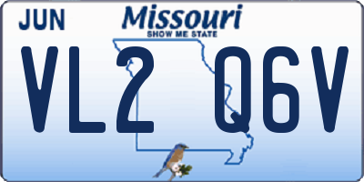 MO license plate VL2Q6V