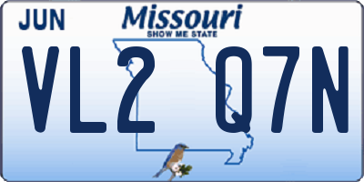 MO license plate VL2Q7N