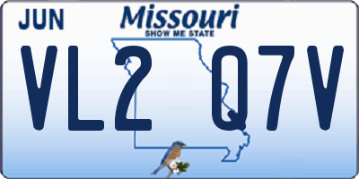 MO license plate VL2Q7V