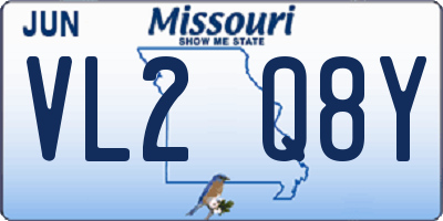 MO license plate VL2Q8Y