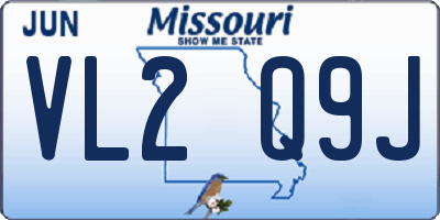 MO license plate VL2Q9J