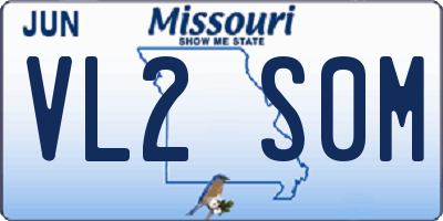 MO license plate VL2S0M