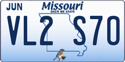 MO license plate VL2S7O