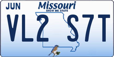 MO license plate VL2S7T