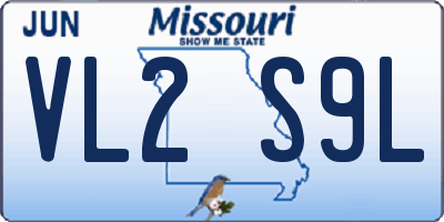 MO license plate VL2S9L