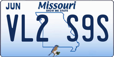 MO license plate VL2S9S