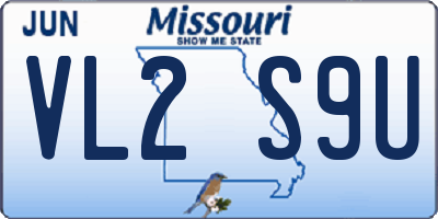 MO license plate VL2S9U