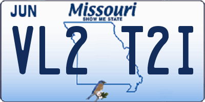MO license plate VL2T2I