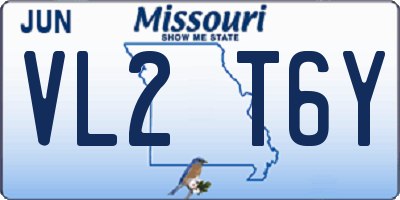 MO license plate VL2T6Y