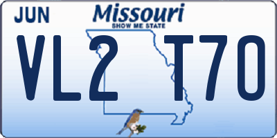 MO license plate VL2T7O
