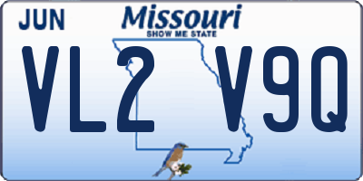 MO license plate VL2V9Q