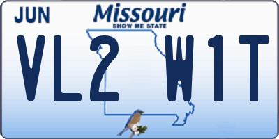 MO license plate VL2W1T