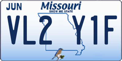 MO license plate VL2Y1F