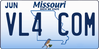MO license plate VL4C0M
