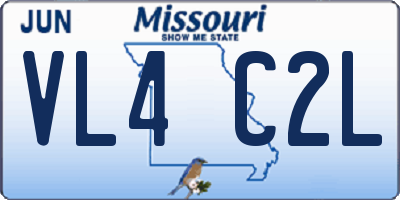 MO license plate VL4C2L