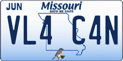 MO license plate VL4C4N