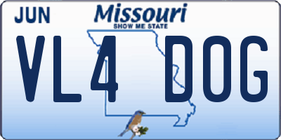 MO license plate VL4D0G