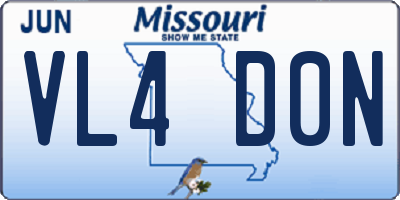 MO license plate VL4D0N