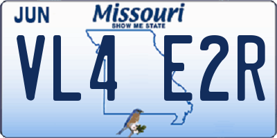 MO license plate VL4E2R