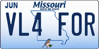 MO license plate VL4F0R
