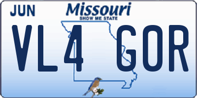 MO license plate VL4G0R