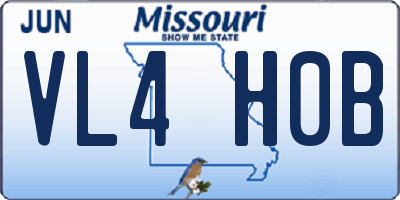 MO license plate VL4H0B
