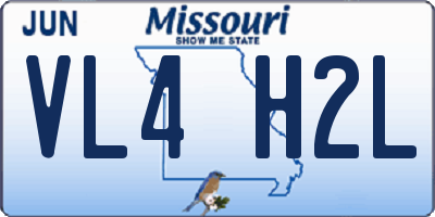 MO license plate VL4H2L