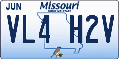MO license plate VL4H2V