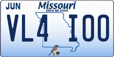 MO license plate VL4I0O